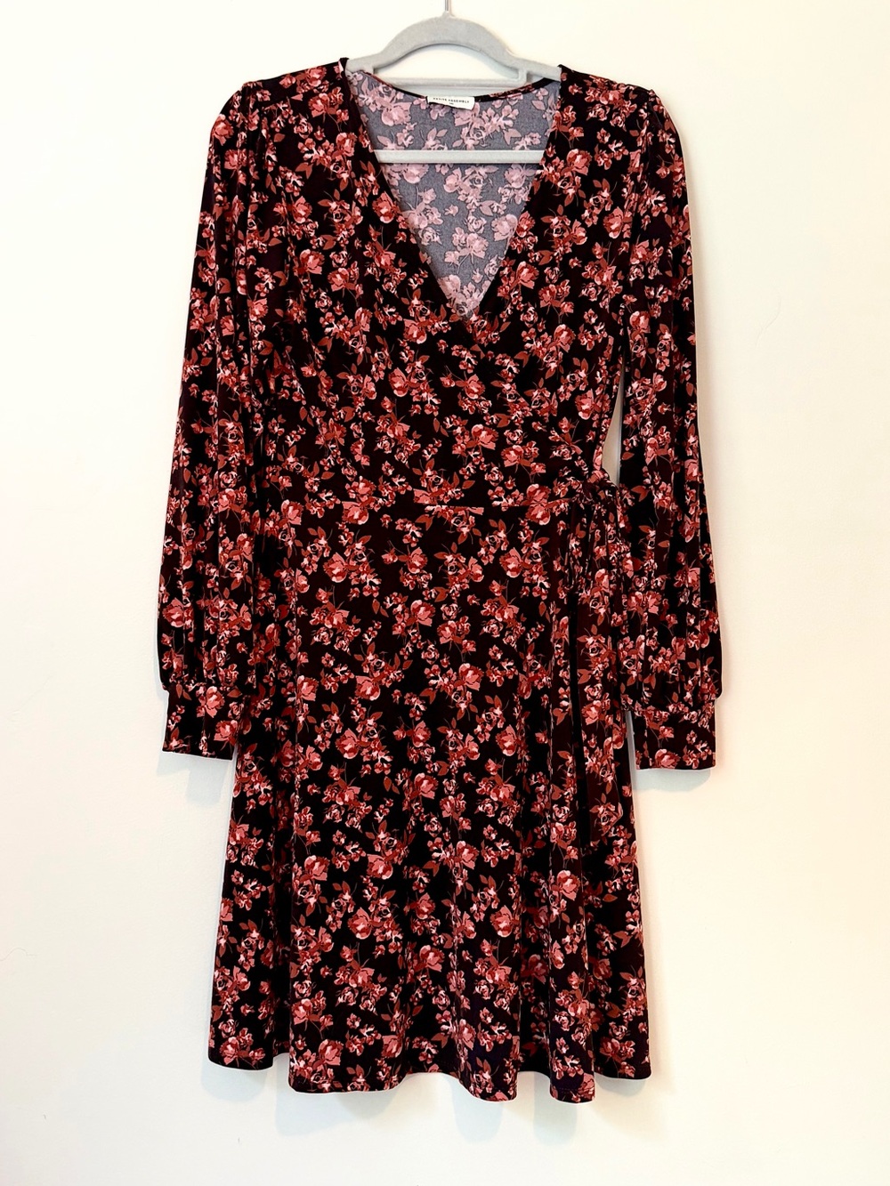 Petite Assembly Floral V-Neck Wrap Dress | Size MP
